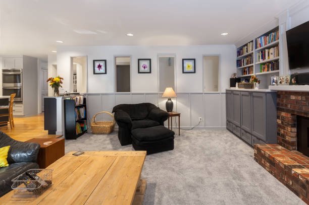 Basement construction and remodeling by Hager Custom Homes at Victoria MN